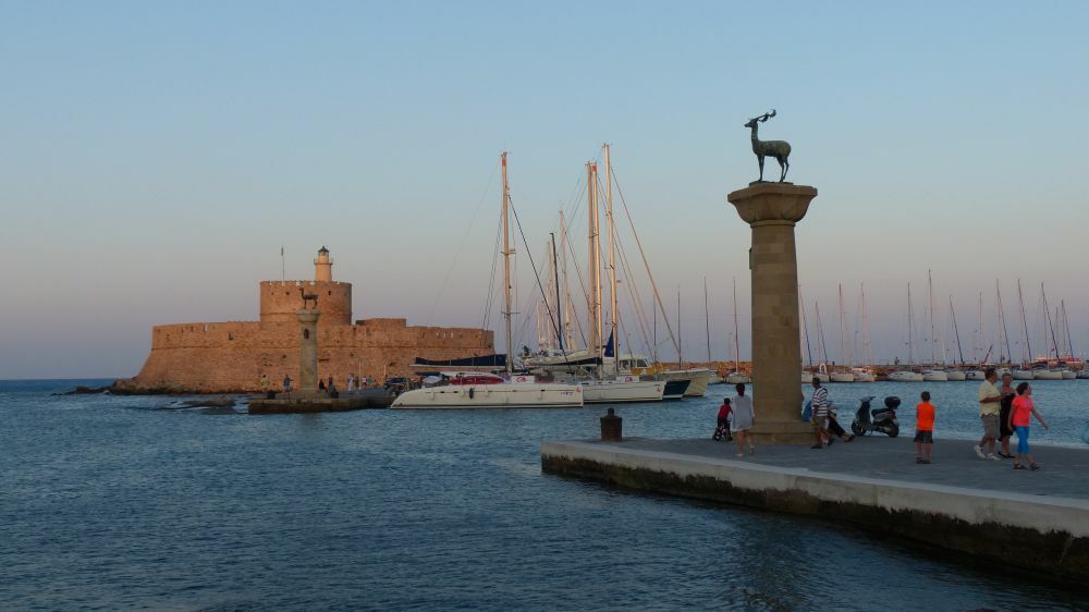 Mandraki harbour