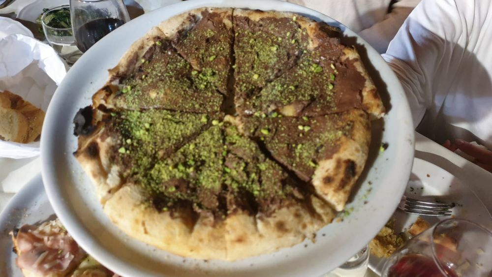 Chocolate pizza